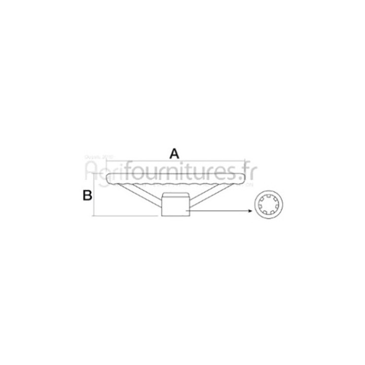 Volant de direction Ø 425 mm - h 130 mm Bepco 30/510-2 pour tracteur