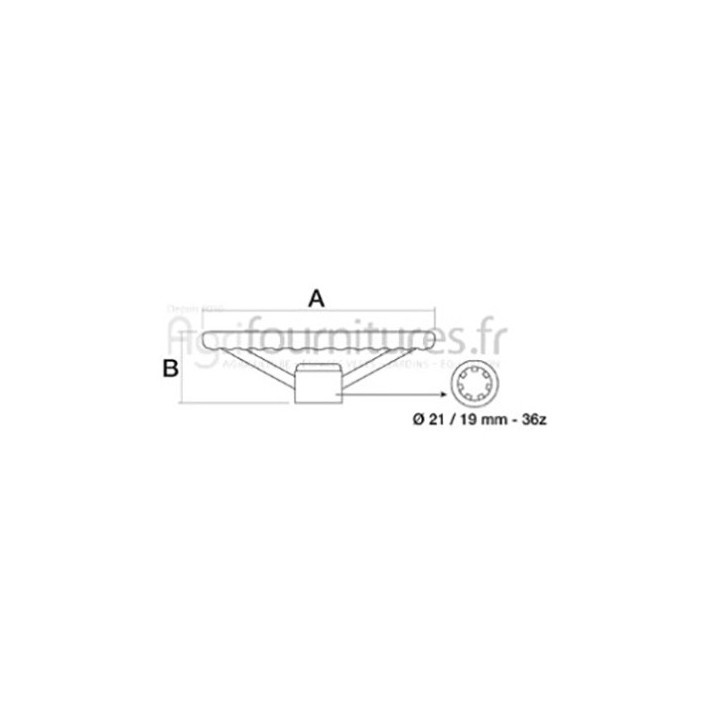 Volant de direction Ø 460 mm - h-80 mm Bepco 24/510-5 pour tracteur