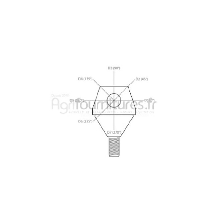 Rotule de barre de direction Bepco 30/491-30 pour tracteur