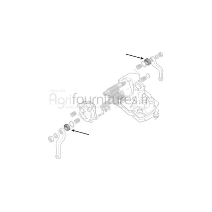 Joint feutre Ø 34 x 54.2 mm colonne de direction Bepco 30/545-2 pour tracteur