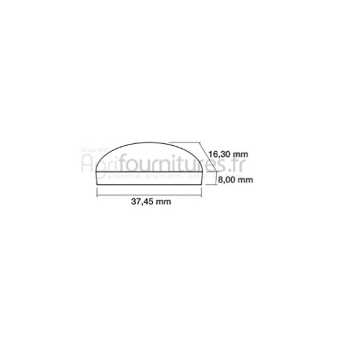 Clavette de Fusée 16.3 x 37.45 x 8 mm Bepco 25/2830-150 pour tracteur