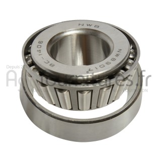 Roulement extérieur Ø 25.4 x 57.15 x 2 mm de moyeu Bepco 23/463-33 pour tracteur