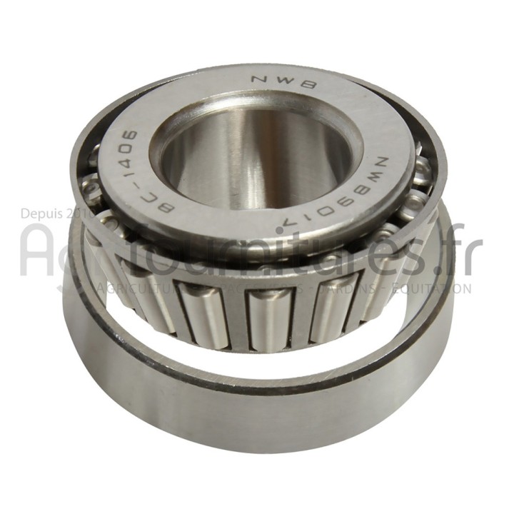 Roulement extérieur Ø 25.4 x 57.15 x 2 mm de moyeu Bepco 23/463-33 pour tracteur