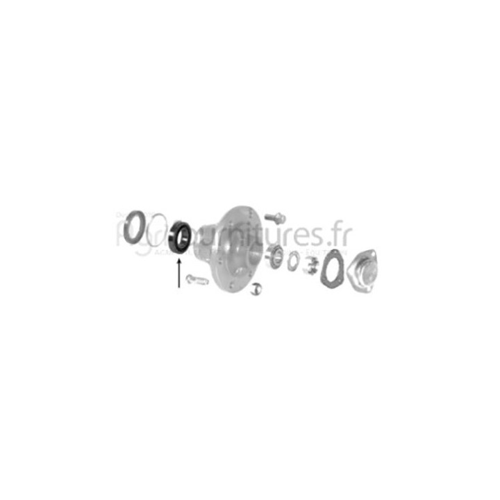 Roulement intérieur Ø 45 x 73 x 20 mm de moyeu Bepco 25/462-18 pour tracteur