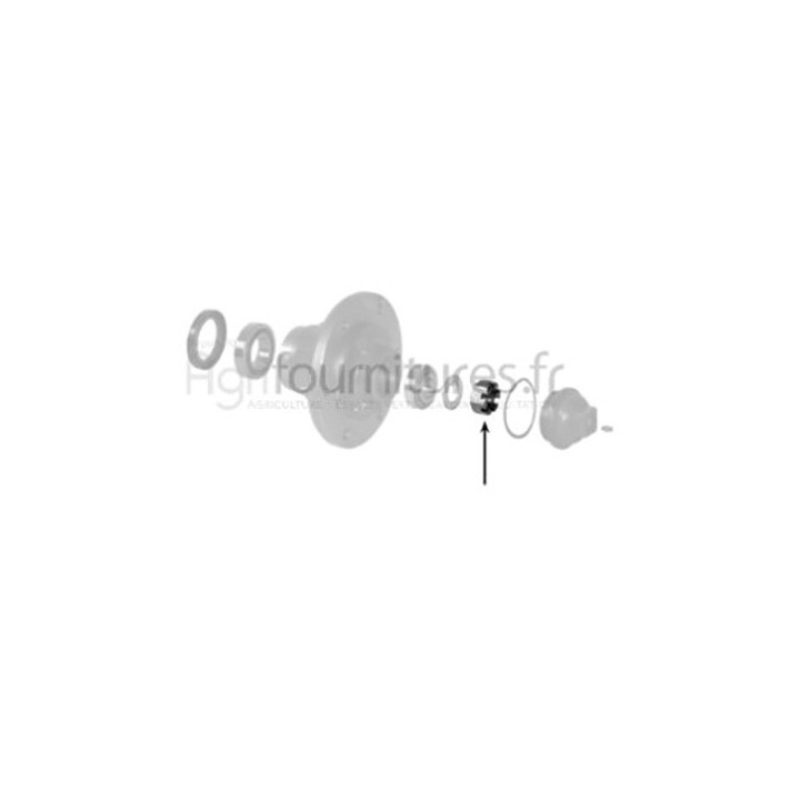Ecrou crénelé 1'' 44287 unf de moyeu Bepco 30/452-2 pour tracteur