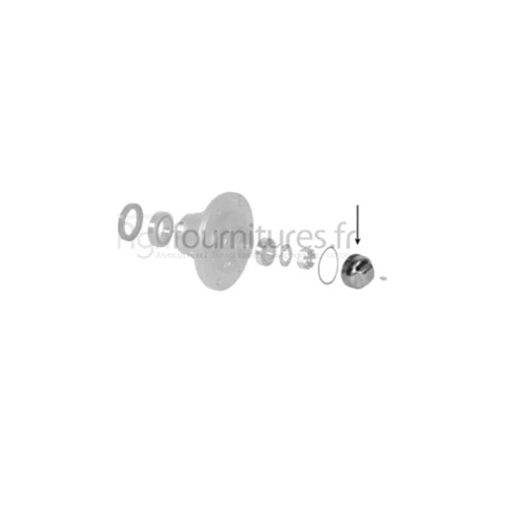 Bouchon de moyeu Ø 51.40 mm Bepco 24/454-6 pour tracteur