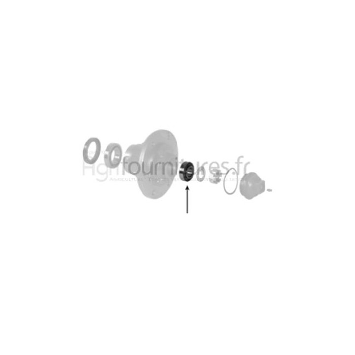 Roulement extérieur Ø 18.95 x 45.25 x 16.55 mm de moyeu Bepco 30/463-2 pour tracteur