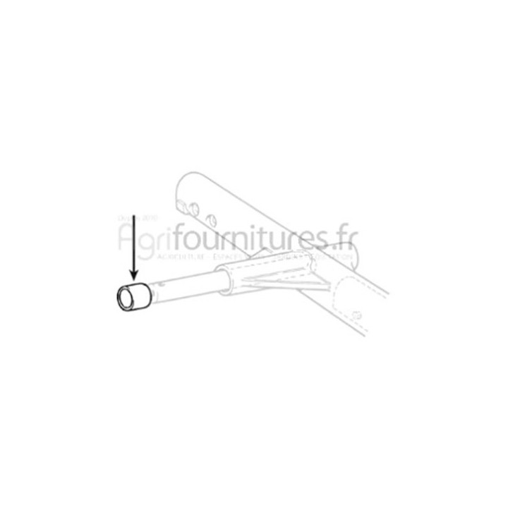 Bague Ø 38 x 42 x 50 mm d'essieu avant - 2WD Bepco 23/486-35 pour tracteur