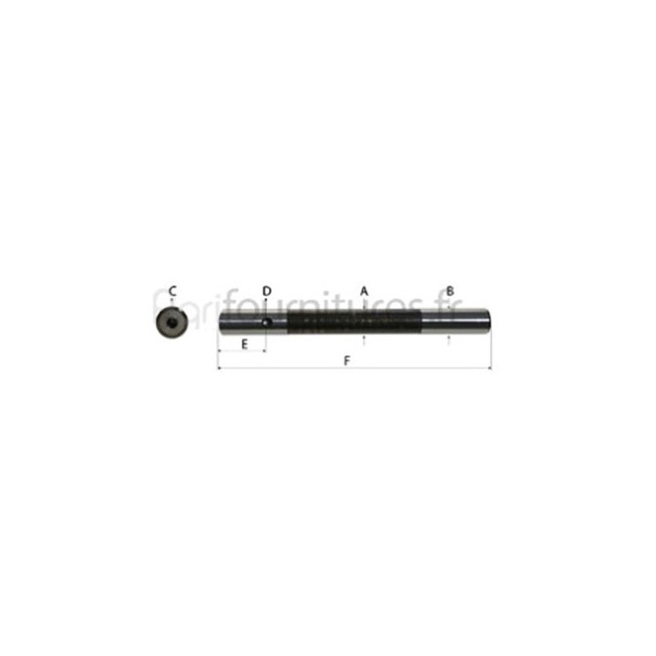 Axe de balancier l 405 mm d'essieu avant - 2WD Bepco 25/485-21 pour tracteur