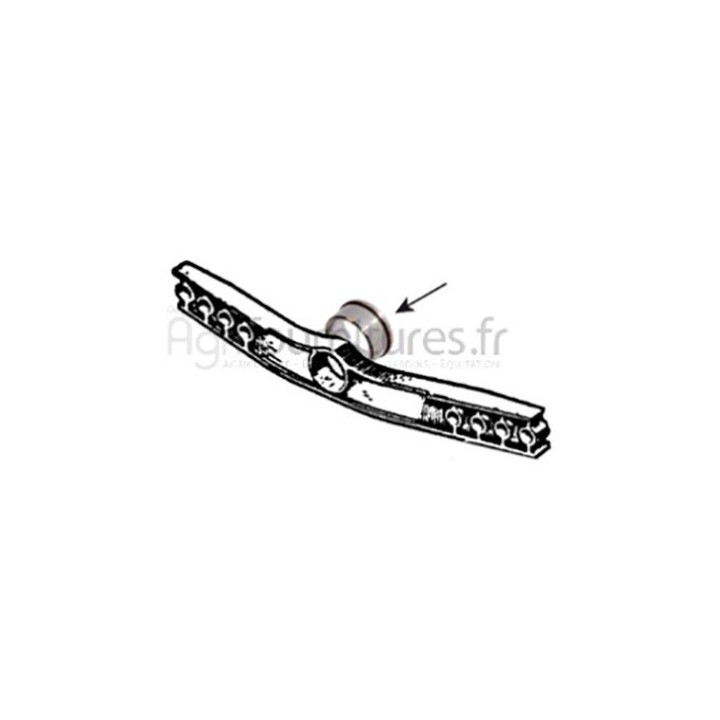 Bague Ø 44.55 x 52.35 x 21 mm d'essieu avant - 2WD Bepco 30/486-2 pour tracteur