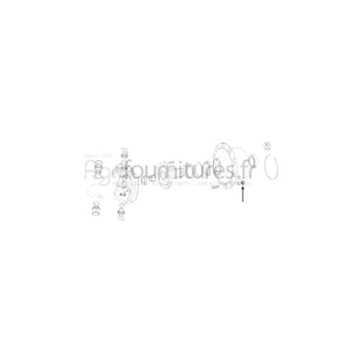 Ecrou de roue à embase m18 x 1.5 Bepco 25/441-23 pour tracteur
