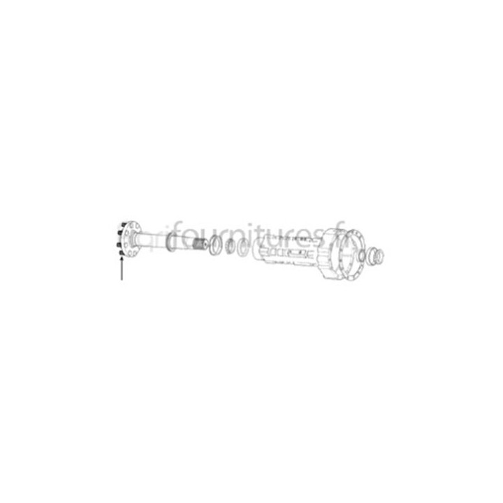 Goujon de roue 44413 '' unf - l 58 mm Bepco 25/440-7 pour tracteur