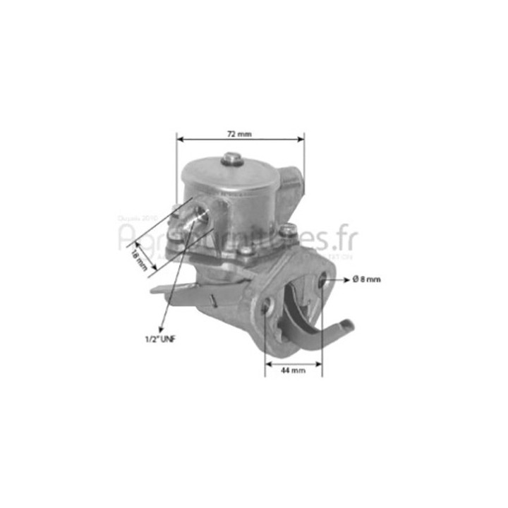 Pompe d'alimentation 1/2'' unf - diesel Bepco 24/100-13 pour moissonneuse - batteuse