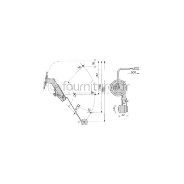 Flotteur de réservoir Bepco 23/172-25 pour tracteur