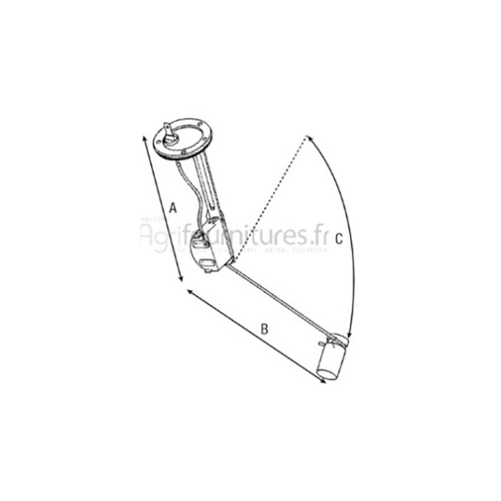 Flotteur de réservoir Bepco 30/172-28 pour tracteur
