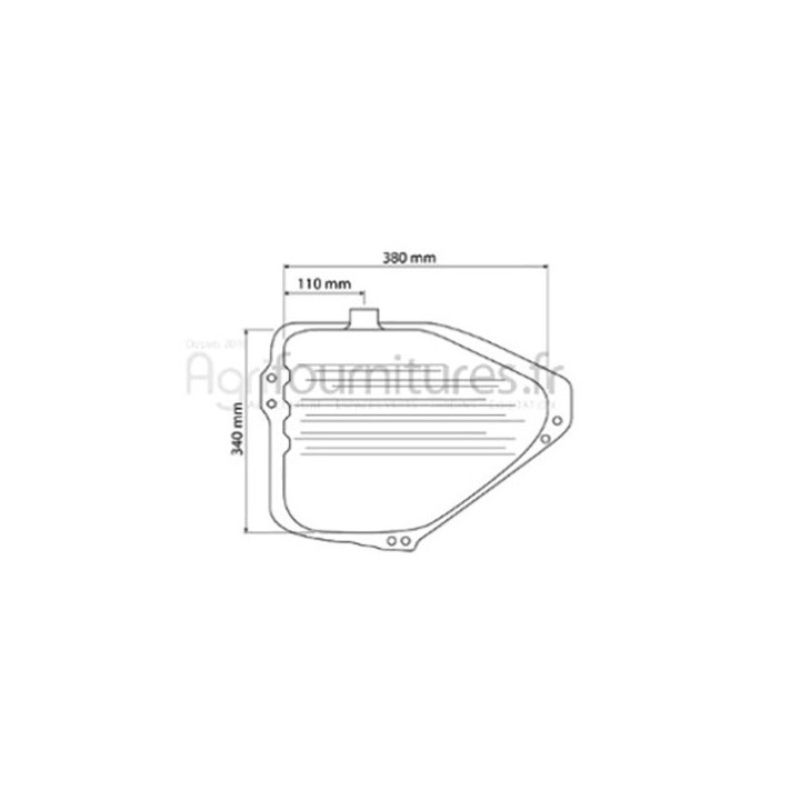 Réservoir de carburant Bepco 24/6099-4 pour tracteur