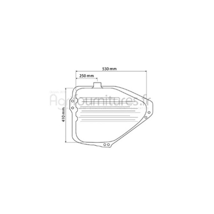 Réservoir de carburant Bepco 24/6099-5 pour tracteur industriel