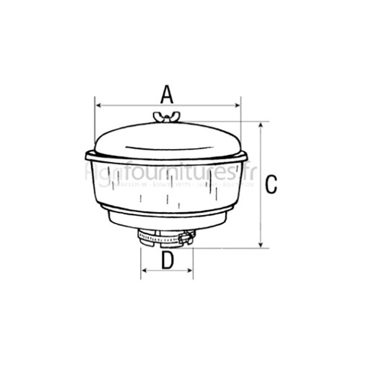 Préfiltre à air Bepco 60/168-7 pour tracteur
