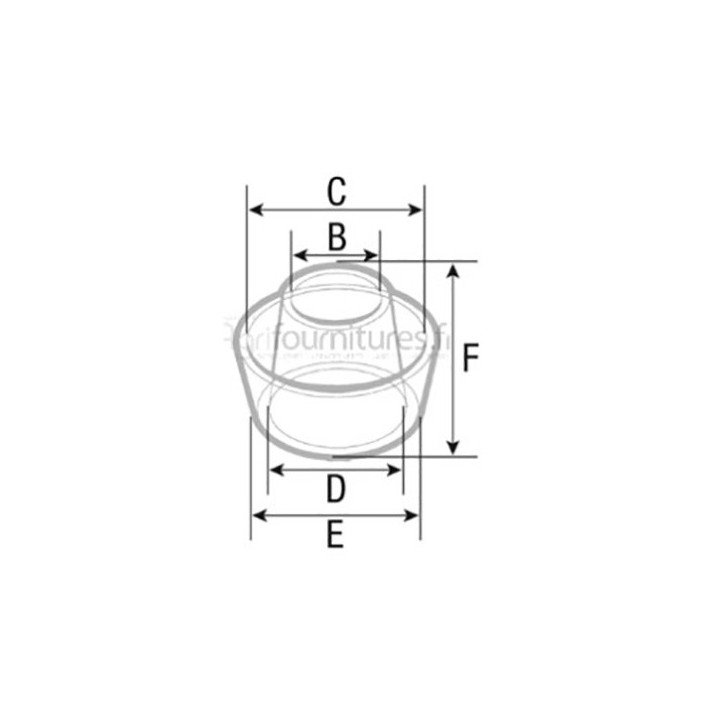 Cuve préfiltre à air Bepco 60/169-10 pour tracteur