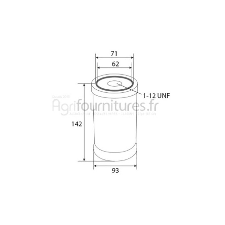 Filtre à huile moteur Bepco 60/97-37 pour tracteur