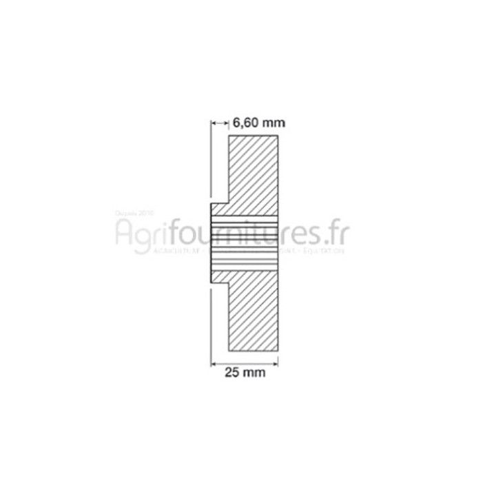 Disque d'avancement / libre embrayage Bepco 25/221-110E