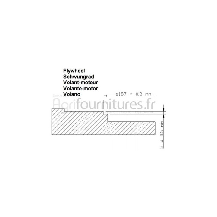 Disque d'avancement / libre embrayage Bepco 28/221-217L pour tracteur