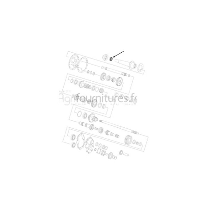 Roulement pilote embrayage Bepco 24/230-5 pour tracteur