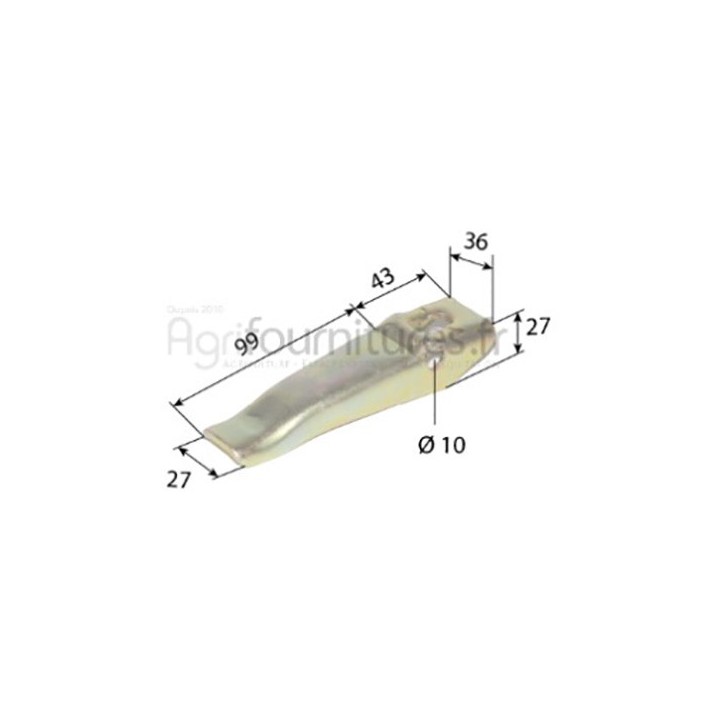 Doigt embrayage Bepco 26/202-3 pour tracteur