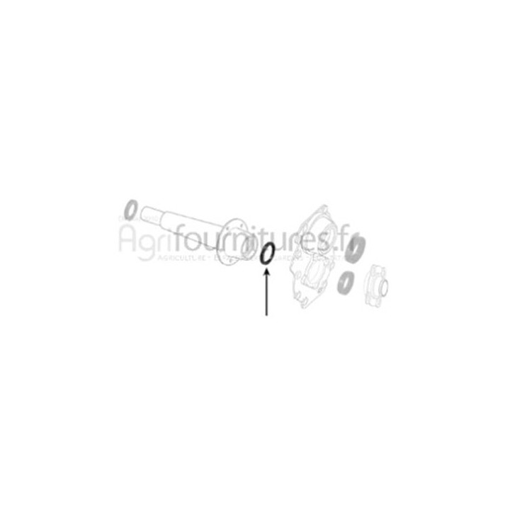 Bague d'étanchéité 27 x 55.5 x 12.5 mm boîte de vitesse Bepco 24/250-8 pour tracteur