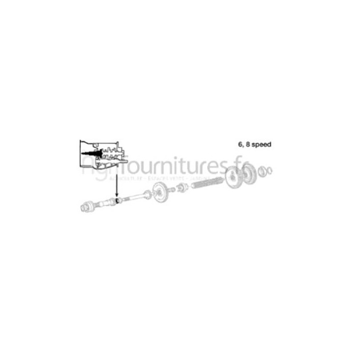 Bague d'étanchéité 28,57x39,68x9,52 boîte de vitesse Bepco 30/256-1 pour tracteur