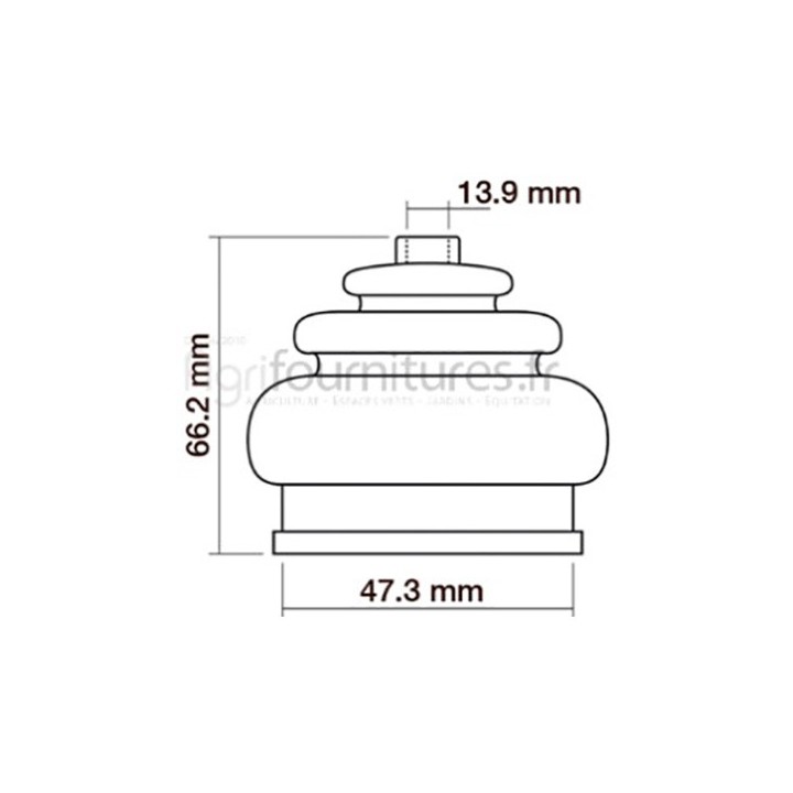 Soufflet de levier de vitesse Bepco 23/551-6 pour tracteur