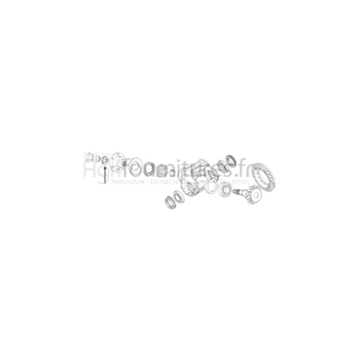 Rondelle 6.0 mm Entrée du différentiel - couple conique pont avant 4M Bepco 25/346-7