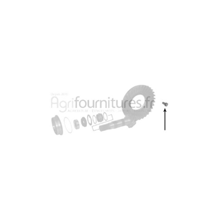 Vis tete hexagonale m12 - l. 25 mm Entrée du différentiel - couple conique pont avant 4M Bepco 24/342-3