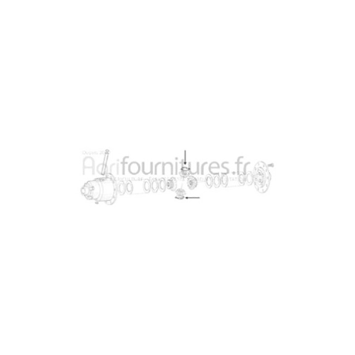 Rondelle de pignon différentiel pont avant 4M Bepco 25/347-4 pour tracteur