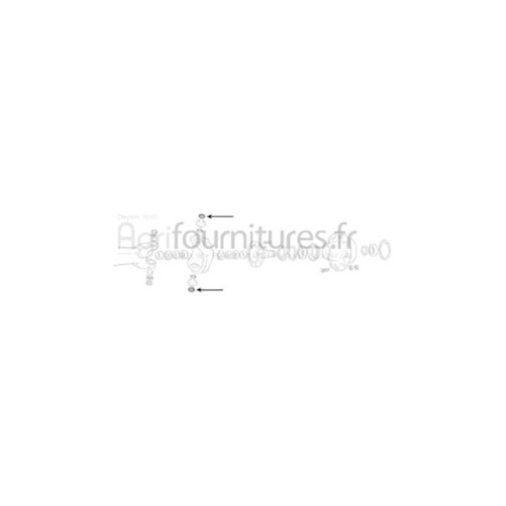 Rondelle d'ajustage 2.80 mm carter du moyeu pont avant 4M Bepco 25/6453-18 pour tracteur
