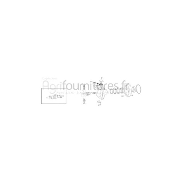 Cale d'ajustage 1.40 mm carter du moyeu pont avant 4M Bepco 25/6453-114 pour tracteur
