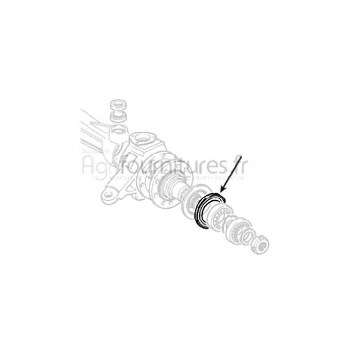 Bague d'étanchéité Ø 110 x 130 x 13 mm carter du moyeu pont avant 4M Bepco 23/6408-10