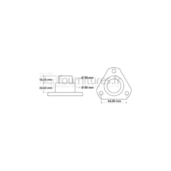 Pivot de direction carter du moyeu pont avant 4M Bepco 25/6450-18 pour tracteur
