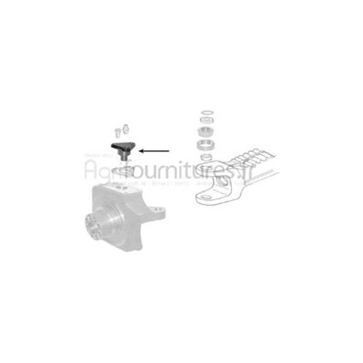 Pivot de direction carter du moyeu pont avant 4M Bepco 26/6450-3 pour tracteur