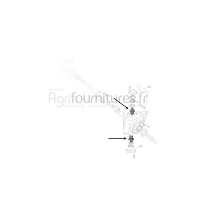 Pivot de direction carter du moyeu pont avant 4M Bepco 30/6450-9 pour tracteur