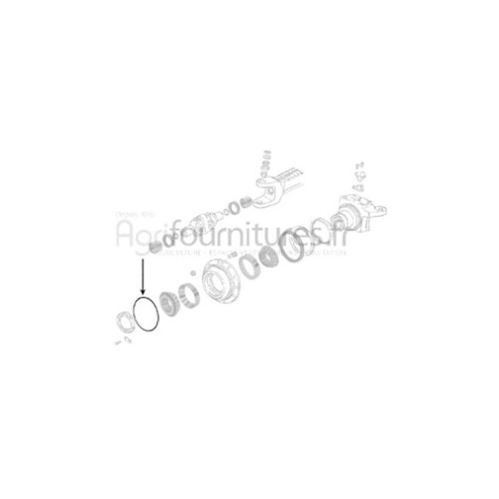 Joint torique 255 x 4.00 mm carter du moyeu pont avant 4M Bepco 24/6413-4 pour tracteur