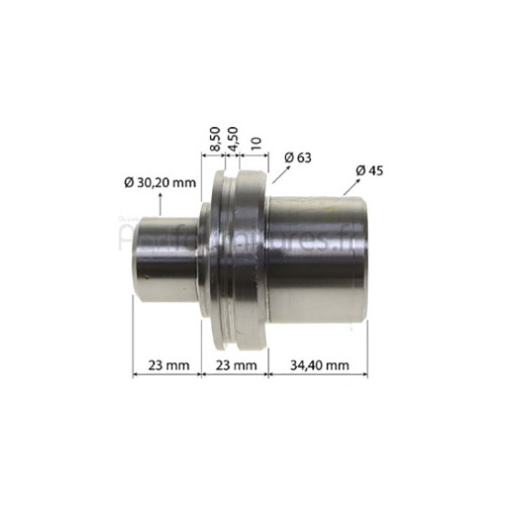 Pivot de direction carter du moyeu pont avant 4M Bepco 30/6450-7 pour tracteur