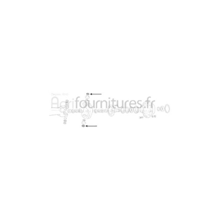 Rondelle d'ajustage 2.95 mm carter du moyeu pont avant 4M Bepco 25/6453-21 pour tracteur
