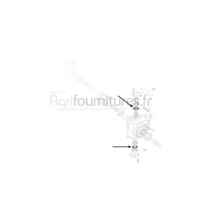 Bague d'étanchéité Ø 55 x 72 x 10 mm carter du moyeu pont avant 4M Bepco 30/6452-12