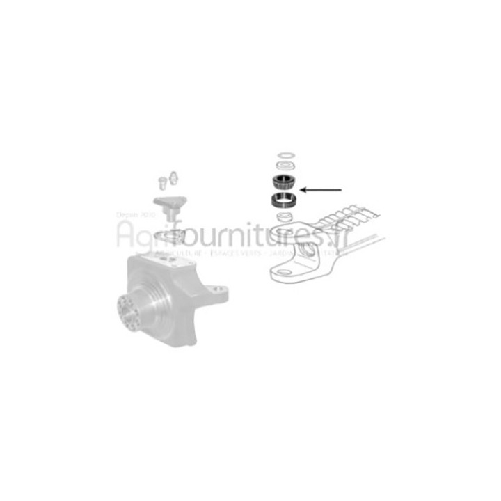 Roulement a roul. coniques Ø 35 x 72 x 26.4 mm carter moyeu pont avant 4M Bepco 24/6451-6