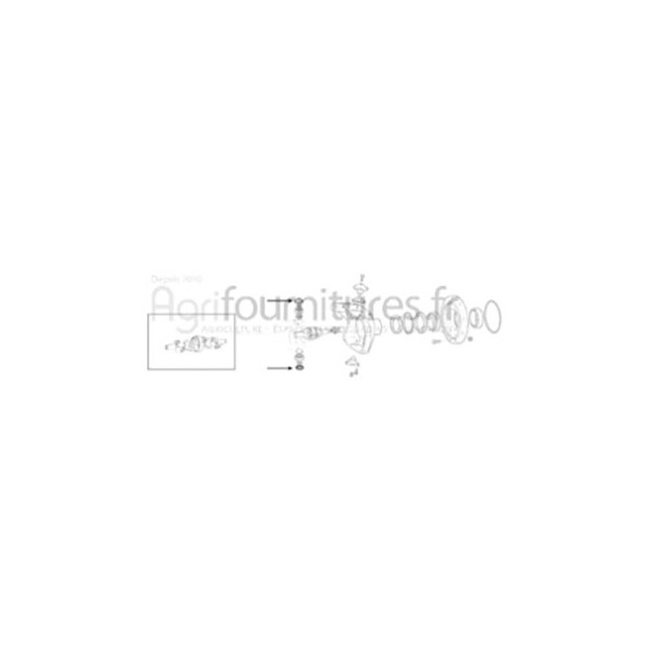 Coiffe de protection carter du moyeu pont avant 4M Bepco 25/6425-1 pour tracteur