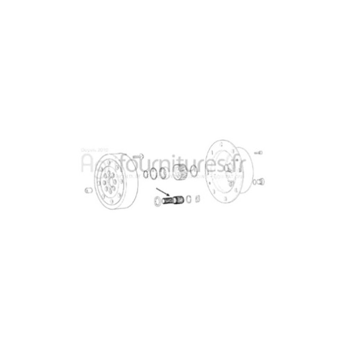 Arbre planetaire z 18/18 réducteur pont avant 4M Bepco 25/6406-8 pour tracteur