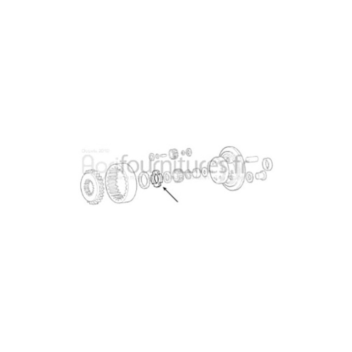 Ecrou crenele m60 réducteur pont avant 4M Bepco 25/452-15 pour tracteur