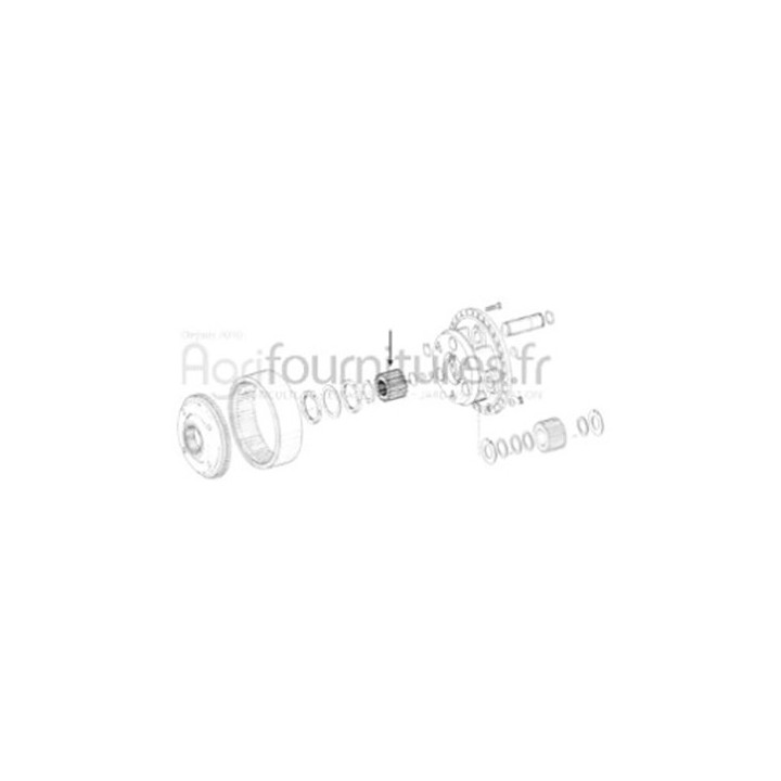 Pignon planetaire réducteur pont avant 4M Bepco 25/6406-11 pour tracteur