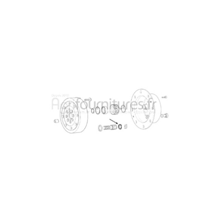 Circlips réducteur pont avant 4M Bepco 25/6434-18 pour tracteur
